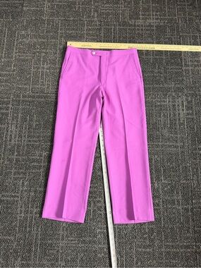 Sansabelt Pants Mens 34 Purple Golf Vintage Casual 70s Polyester